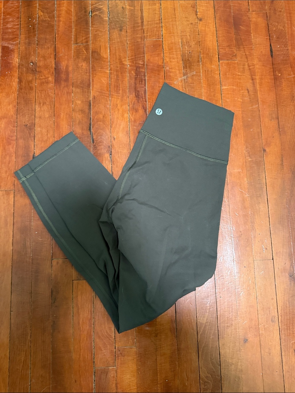 Lululemon Wunder Train 25” - Size 8 - Army Green/Carob Brown